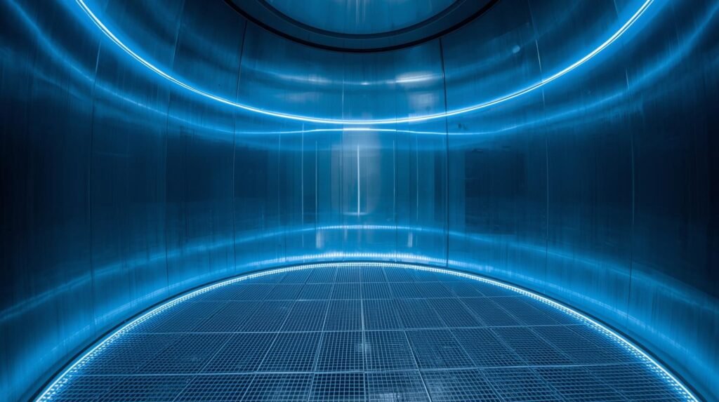 Modern wind tunnel chamber for indoor skydiving in Virginia Beach