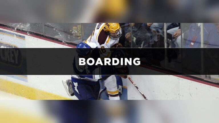 Hockey Boarding Penalty: Understanding Risks and Consequences