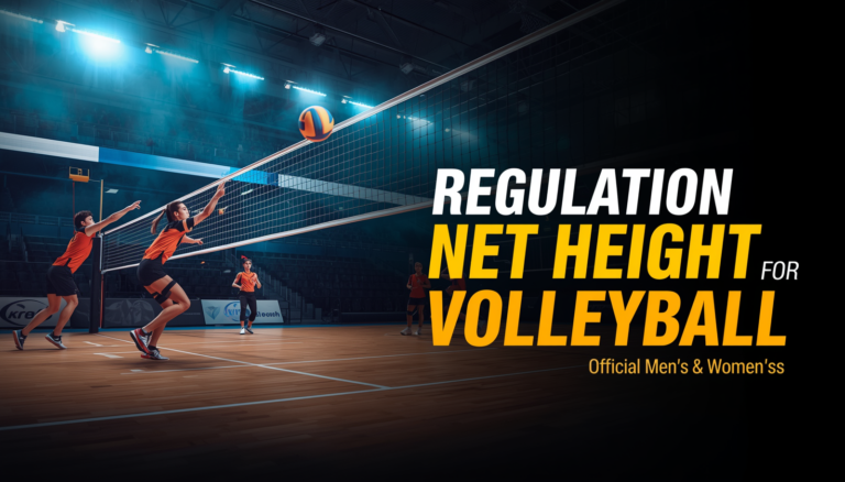What is the Regulation Height for a Volleyball Net ?